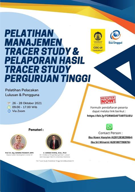 Pelatihan Manajemen Tracer Study Pelaporan Hasil Tracer Study