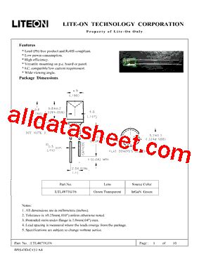 Ltl Tgt Datasheet Pdf Lite On Technology Corporation