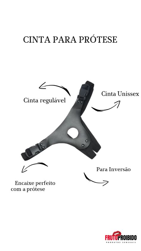 Cintaralho Regulável Prótese Pênis Pinto 18 x 4 cm Fruto Proibido Sex Shop Online