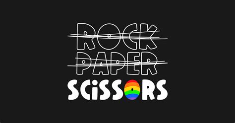 Lesbian Pride Rock Paper Scissors Womens Gay Pride Lesbian Pride Rock Paper Scissors Women T