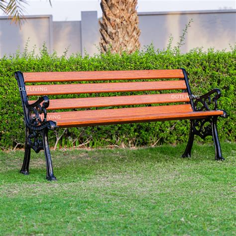 outliving  seater cast iron frp garden bench  indoor outdoor park