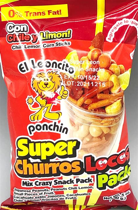 El Leoncito Ponchin Super Churros Locos Chili Lemon Corn Stick — Dulfius