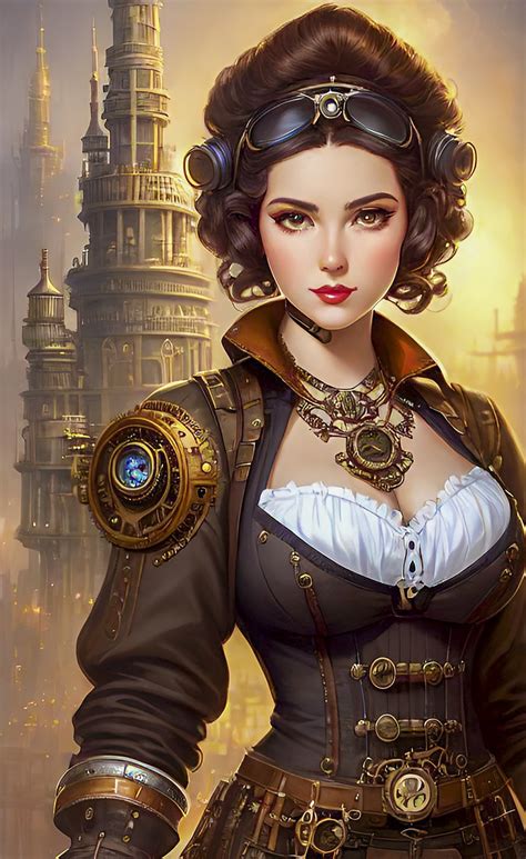 Download Steampunk Woman Girl Royalty Free Stock Illustration Image