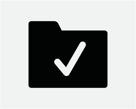 Verified Folder Icon Tick File Yes Document Confirm Verify Approve