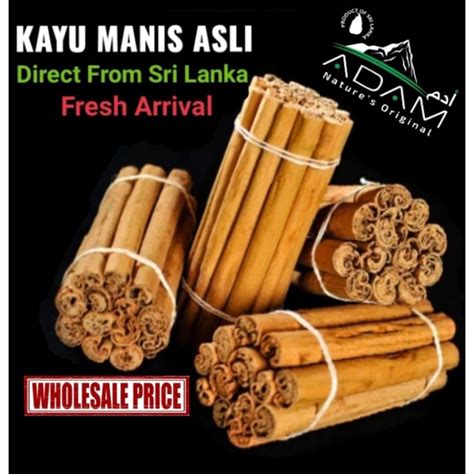 Pure Organic Ceylon Cinnamon Kulit Kayu Manis Asli Sri Lanka