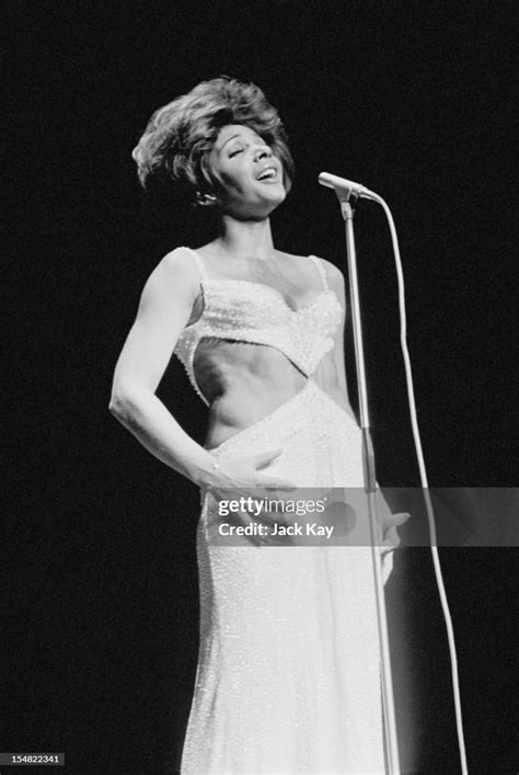 Welsh Singer Shirley Bassey Singing At The Royal Variety Performance