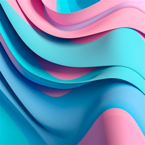 Premium Photo Abstract Background In The Form Of Waves Pinkblue Colors