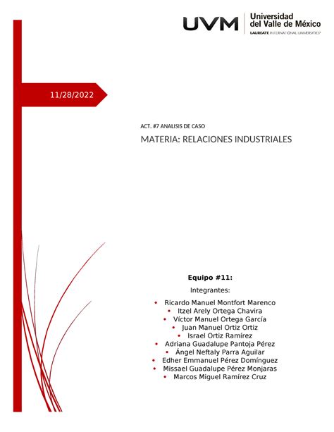 Analisis DE CASO Final Apuntes 11 28 ACT 7 ANALISIS DE CASO