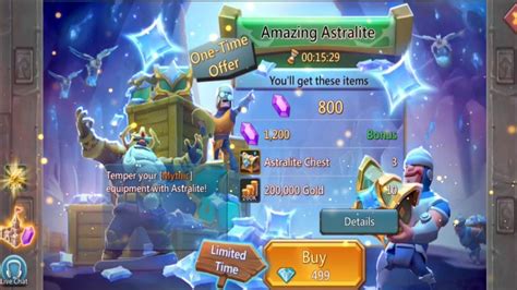 Lords Mobile Daily Packs Amazing Astralite Super Savings And Massive