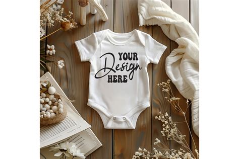 Onesie Infant Baby Bodysuit Mockup Graphic By Bestmockupstore