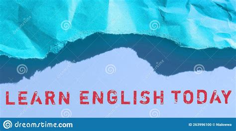 Text Sign Showing Learn English Today Business Overview Gain Or