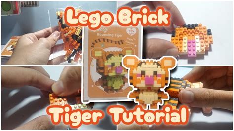 Tiger Tutorial Lego Brick W2601 21 How To Build Building Nano Block Cara Memasang Merakit Youtube