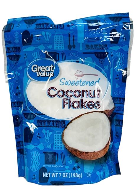 Great Value Sweetened Coconut Flakes 7 Oz 78742005409 Ebay