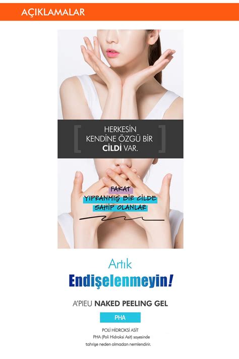 Pha İçeren Hassas Ciltler İçin Peeling Jel 100ml APIEU Naked Peeling