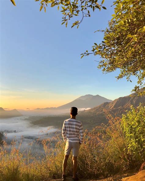 Foto Keindahan Desa Pinggan Gunung Batur Kintamani Bali Sering Jalan