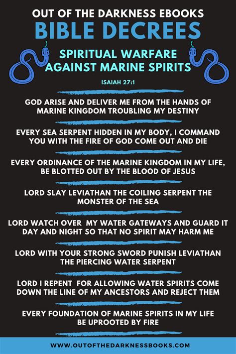 Powerful Bible Decrees To Remove Marine Spirits Artofit