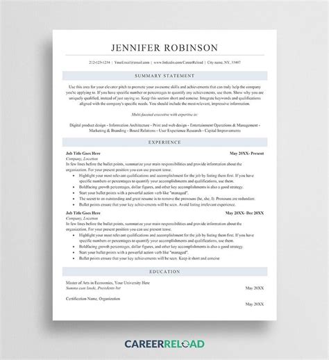 Resume Templates 2024 Ats Friendly Resume - Cristi Tallulah