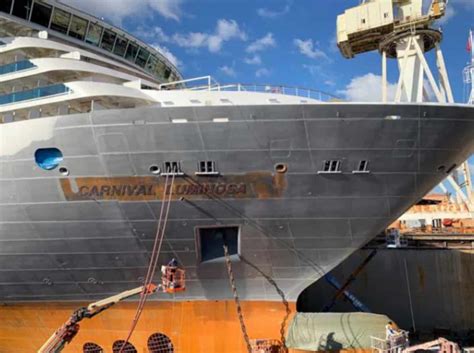 Dry Dock Update On Carnival Cruise Line S Additional Spirit Class Ship