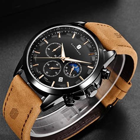 Benyar Montre Homme Analogique Quartz Et M Montre Chronographe