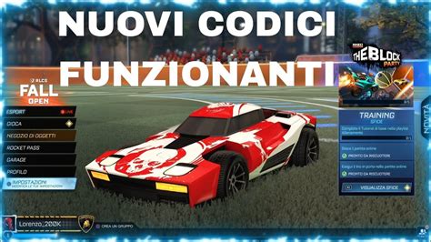 Nuovi Codici Su Rocket League Funzionante Youtube