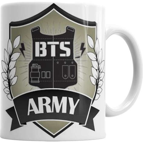 Bask D Kkan Bts Army Logo Kupa Bardak Porselen Fiyat