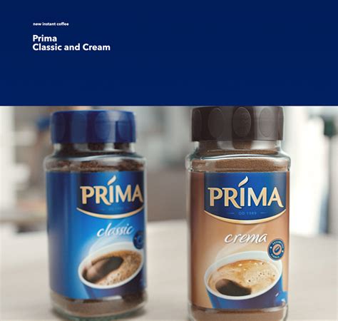 New instant coffee – Prima Classic and Cream on Behance