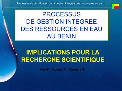 PDF PROCESSUS DE GESTION INTEGREE DES RESSOURCES EN EAU DOKUMEN TIPS