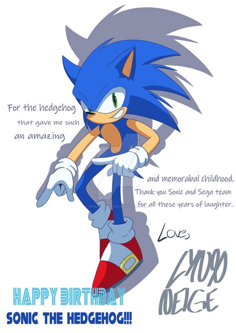 Happy Birthday Sonic By Remouinwinter On Deviantart