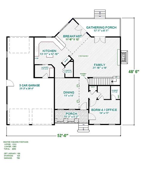 Plan 74856 | Two Story Craftsman House Plans | Craftsman style house ...