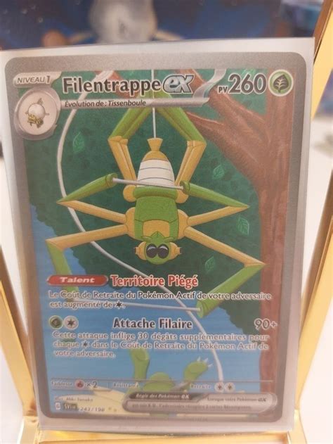 Carte Pokémon Filentrappe EX 243 198 Alt Secrète EV1 Ecarlate Violet