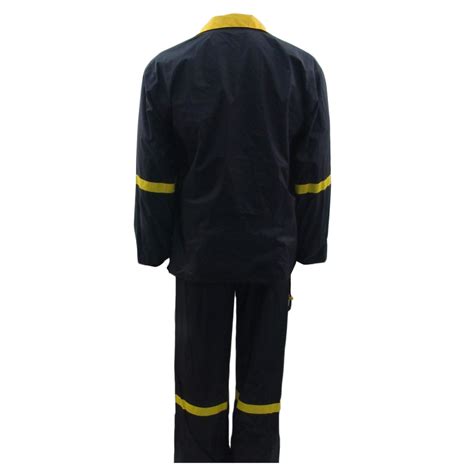 3 Piece Black Nylon Rain Suit R103