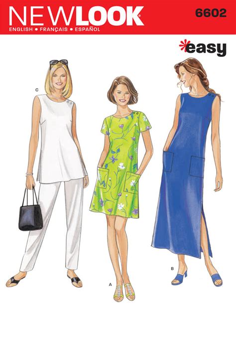 New Look Sewing Pattern N6602 Misses’ Dresses Sewdirect