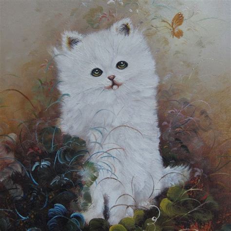 Cat Oil Painting - Etsy