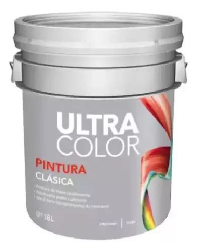 Cubeta De Pintura Vinilica Ultracolor De L Color Blanco