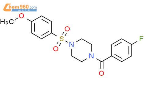 500272 25 3 4 Fluorophenyl 4 4 Methoxyphenyl Sulfonyl Piperazin 1