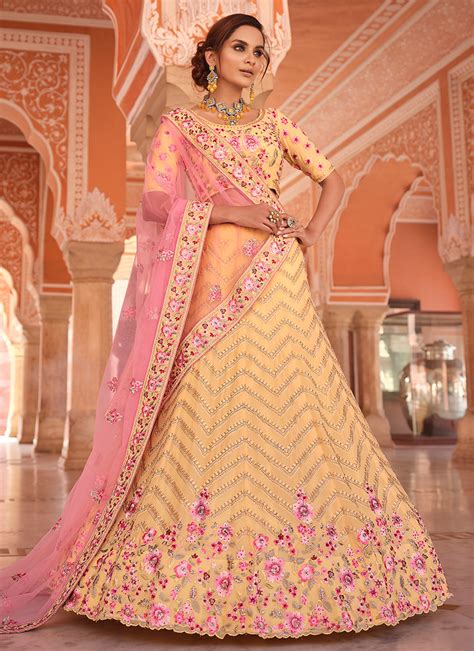 Arya Vastrey Vol 5 Multi Work Gorgeous Look Wedding Lehenga Cholis