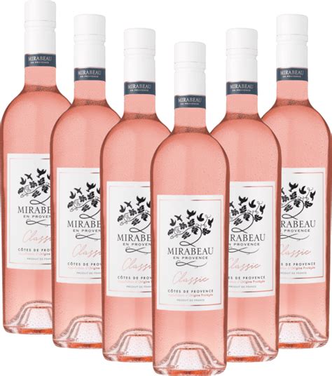 6er Classic Rosé Cotes de Provence AOP Maison Mirabeau vinello de