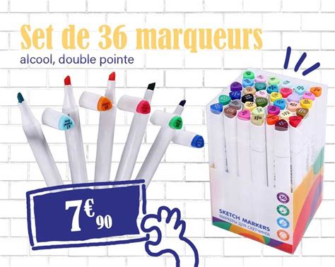 Promo Set De 36 Marqueurs Chez NOZ ICatalogue Fr