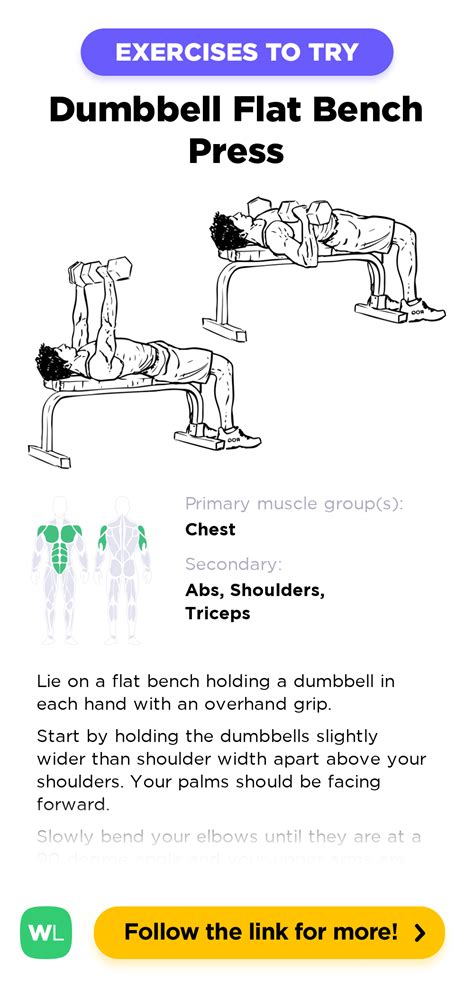 Dumbbell Flat Bench Press – WorkoutLabs Exercise Guide