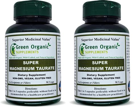 Amazon Magnesium Taurate High Absorbable Vcaps Non Gmo