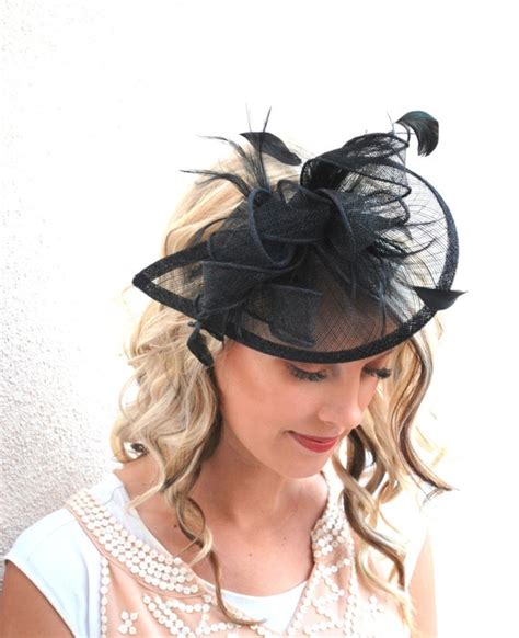 Fascinator Black Fascinator Black Hat Womens Tea By Queensugarbee