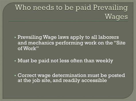 Ppt Prevailing Wage Compliance Principles Powerpoint Presentation Free Download Id 6657292