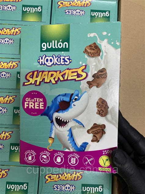 Детское печенье Gullon Hookies sharkies (без глютена, без лактоза, без ...