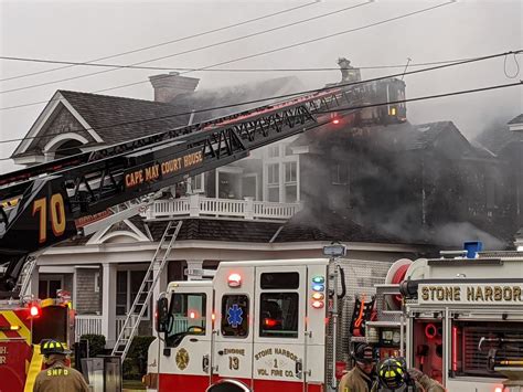 Watch Firefighters Battle House Fire In Jersey Shore Town Nj