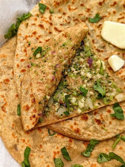 Diwali Special Protein Rich Broccoli Paneer Paratha Recipe