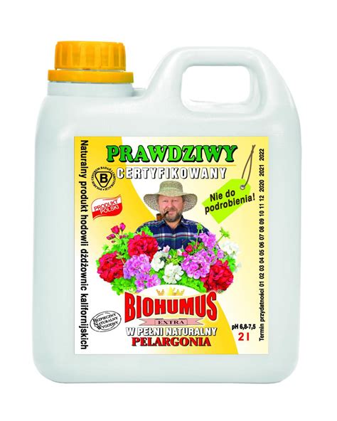 Nawóz BIO Biohumus Extra do pelargonii 2000 ml Sklep ogrodniczy