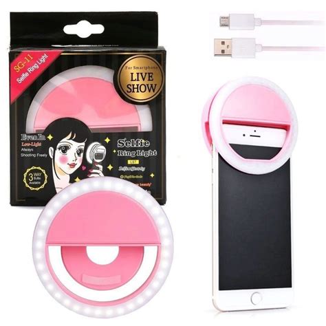 Anel Luminoso Para Celular Flash Selfie Mini Ring Light Led Celular