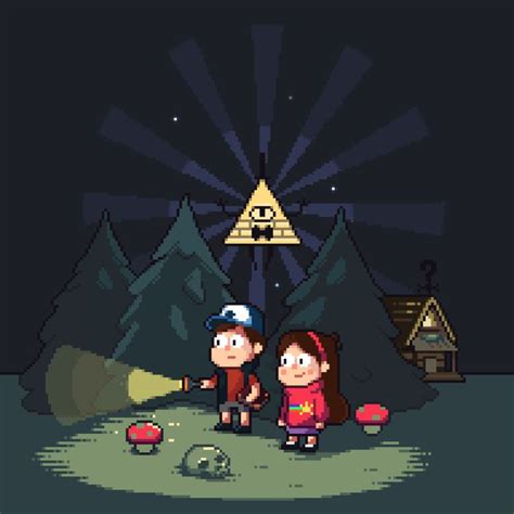 Pixel Falls Pixel Art Gravity Falls 8 Bit Art