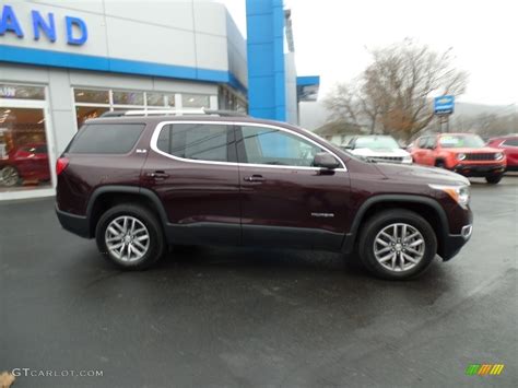 Black Cherry Metallic Gmc Acadia Sle Awd Photo