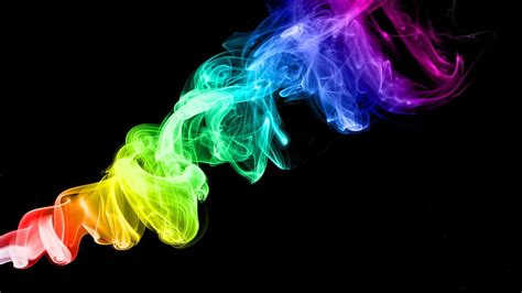 3840x2160px | free download | HD wallpaper: rainbow color smoke ...